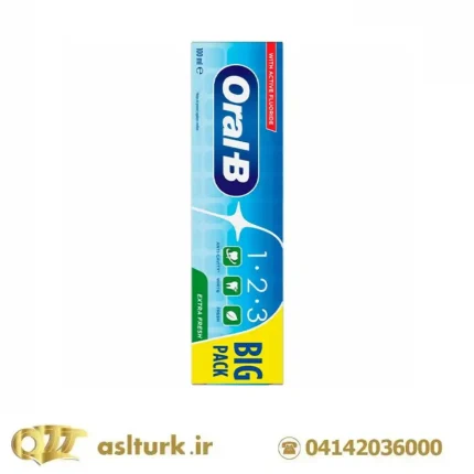 خمیردندان اورال بی 123 حجم 100 میلیoralb 1.2.3