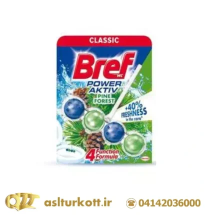 ضد عفونی کننده و خوشبو کننده مخصوص توالت فرنگی با رایحه کاج برف (Bref)‏